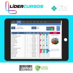 Planilha Controle de Estudos para Concursos Públicos Pro - Papel de Trabalho