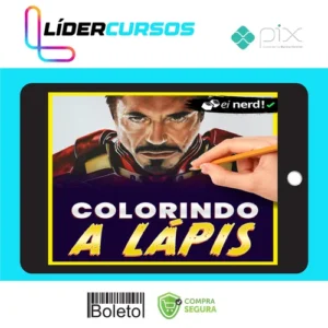 Desenho06 Colorindo a Lapis - Ei Nerd