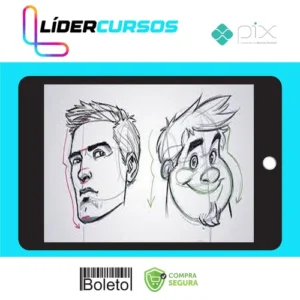 Desenho32 Introdução ao Desenho: Rosto, Expressões e Estilização! - Guilherme Freitas