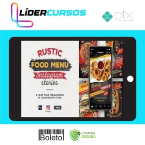Menu Rústico de Comida - Instagram Stories