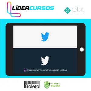 Design and Code Twitter Home Page with JavaScript, CSS & Figma - Hossein Boroji [INGLÊS]