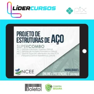 Engenharia192 Projeto de Estruturas de Aço (Super Combo M1+M2+M3) - Ncee
