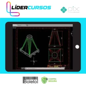 Traçado de Caldeiraria Essencial CAD 2D e 3D - Render