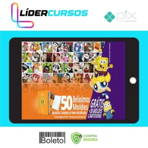 50 Moldes de Bichinhos Decorativos + Brinde - Autor Desconhecido